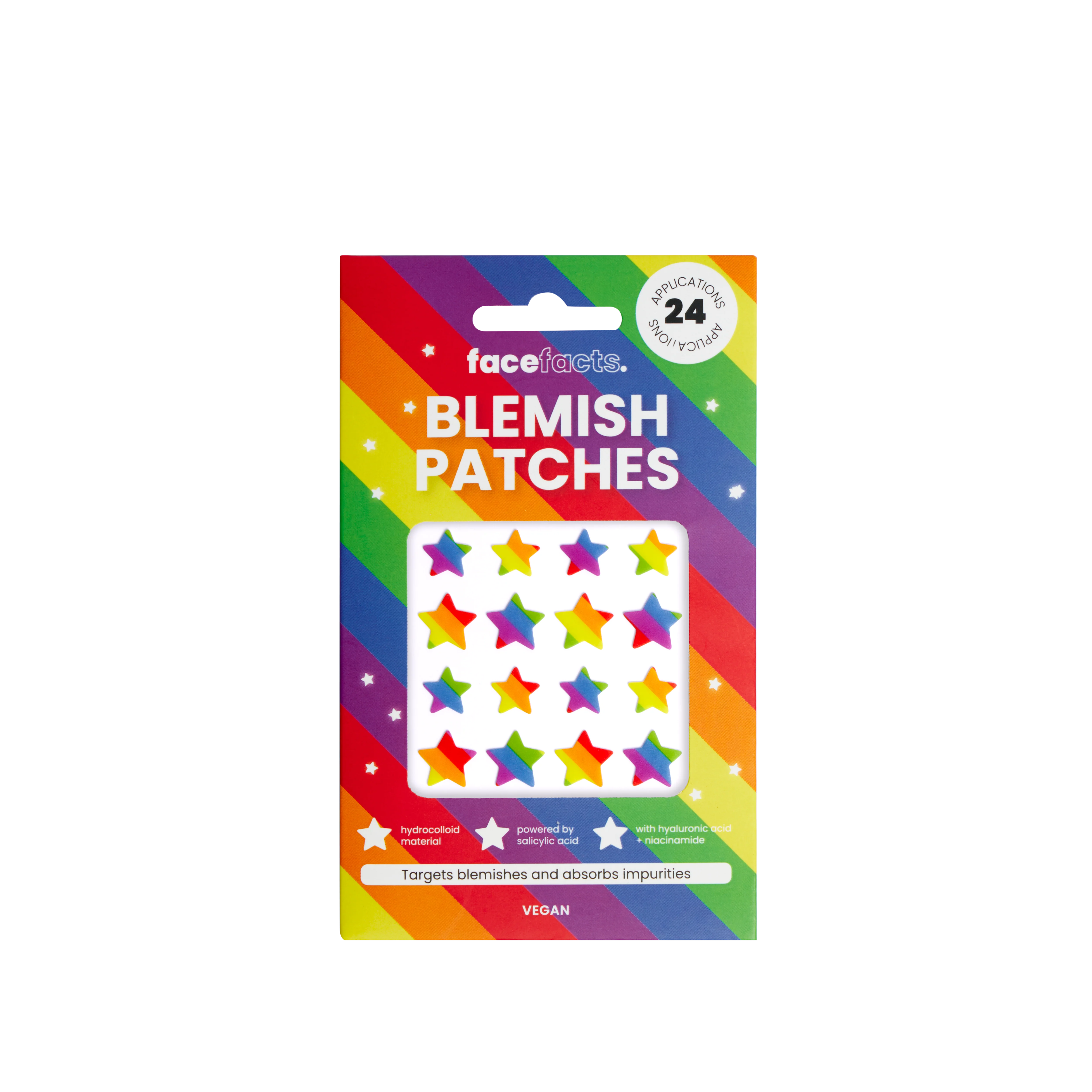 Hydrocolloid Blemish Patches - Rainbow Stars