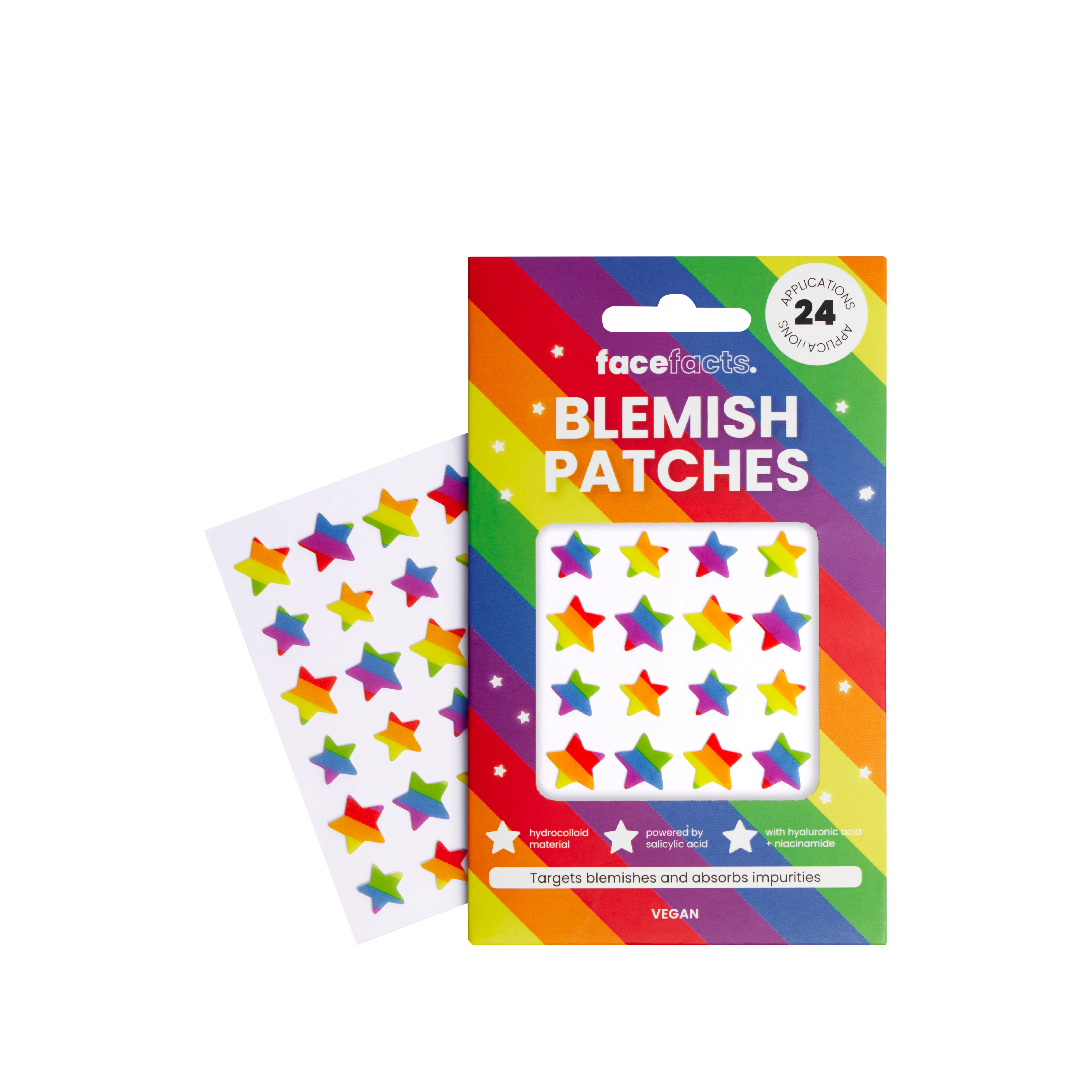 Hydrocolloid Blemish Patches - Rainbow Stars - Image 2
