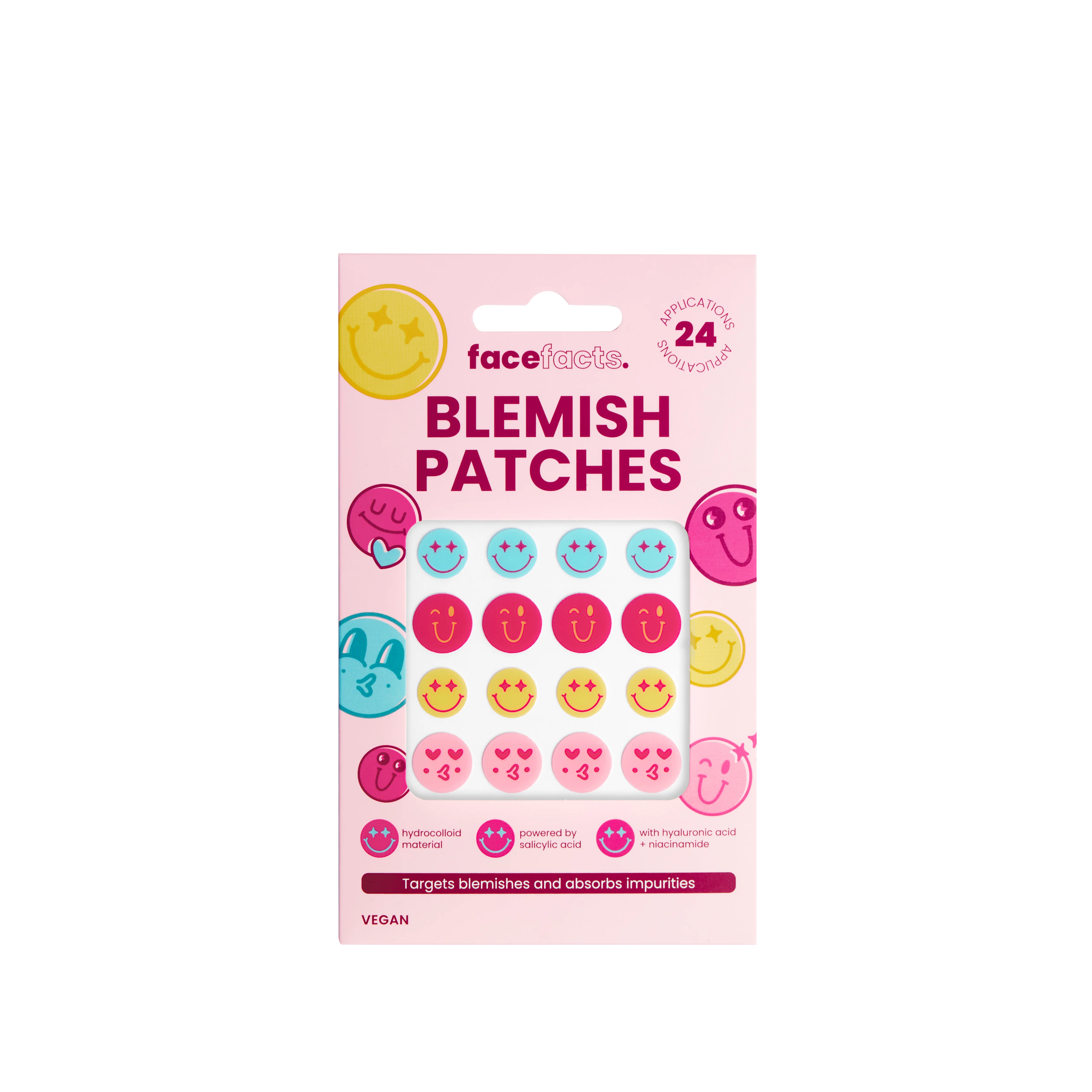 Hydrocolloid Blemish Patches - Smileys