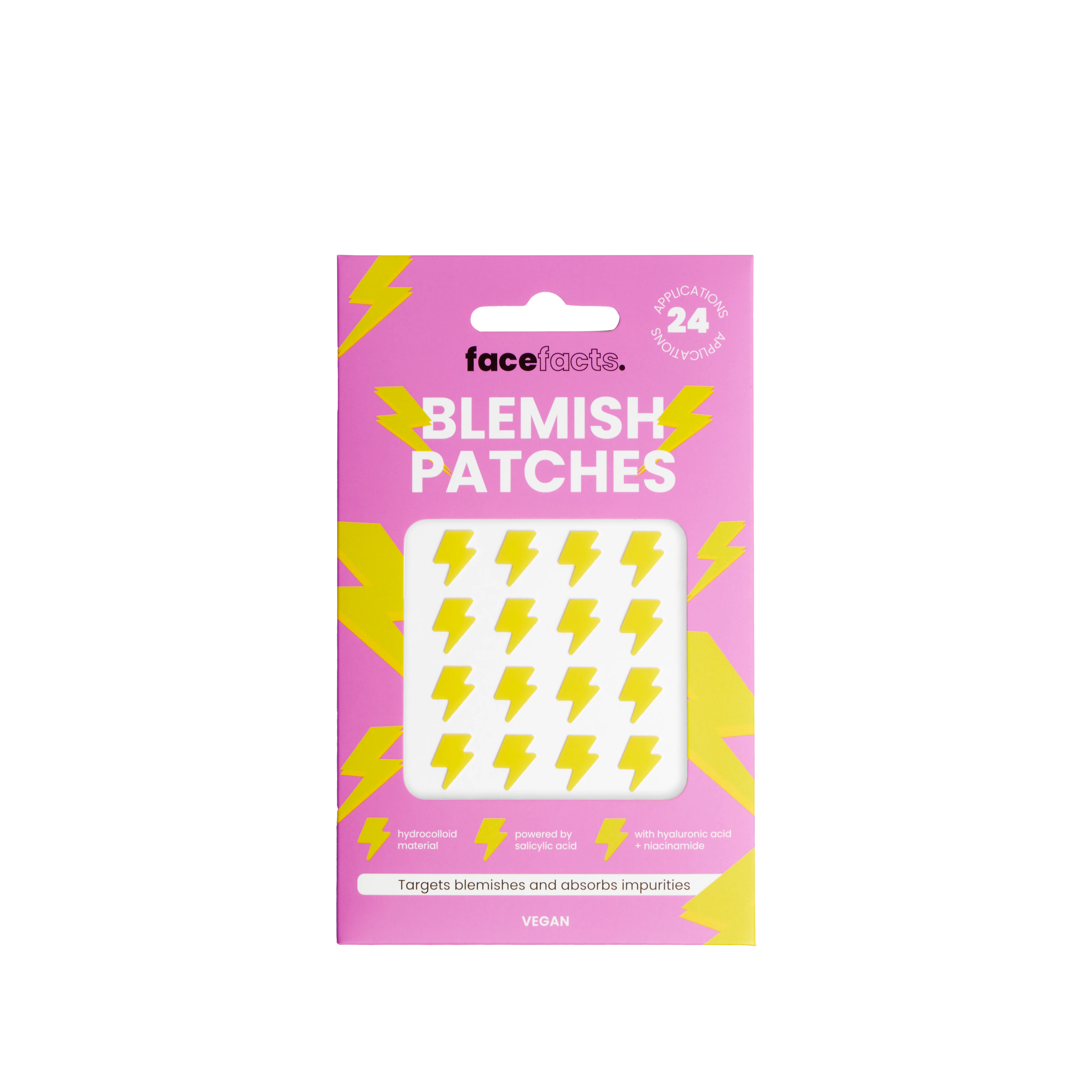 Hydrocolloid Blemish Patches - Yellow Lightning Bolts