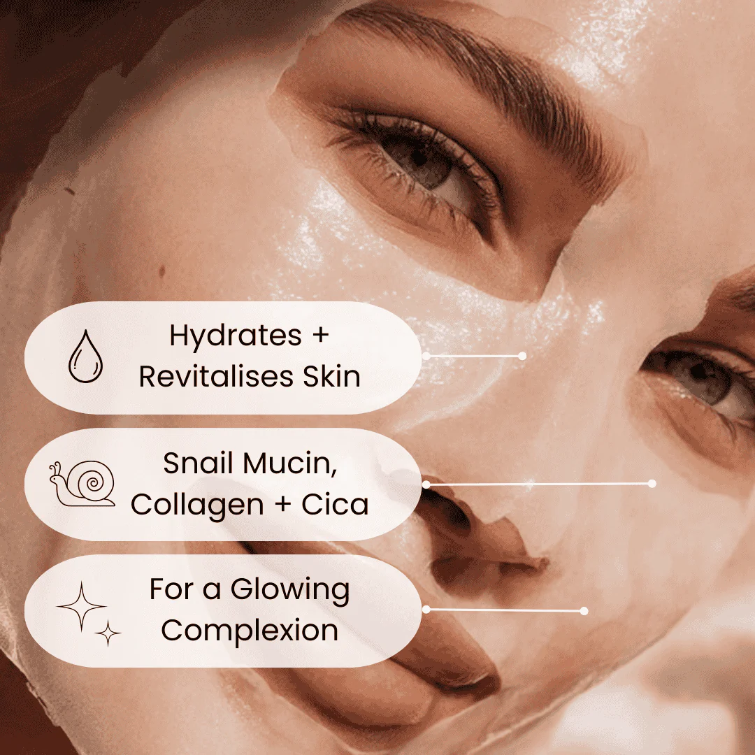 Snail Mucin Multi-Benefit Bio-Cellulose Mask - Image 3